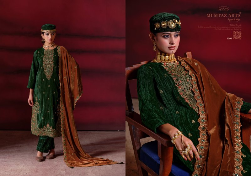 Sanwariya By Mumtaz Arts Crush Velvet Designer Salwar Suits
